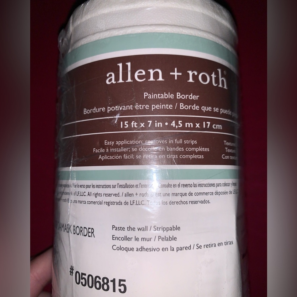*NWT* Allen + Roth Paintable Damask Border - Picture 3 of 9